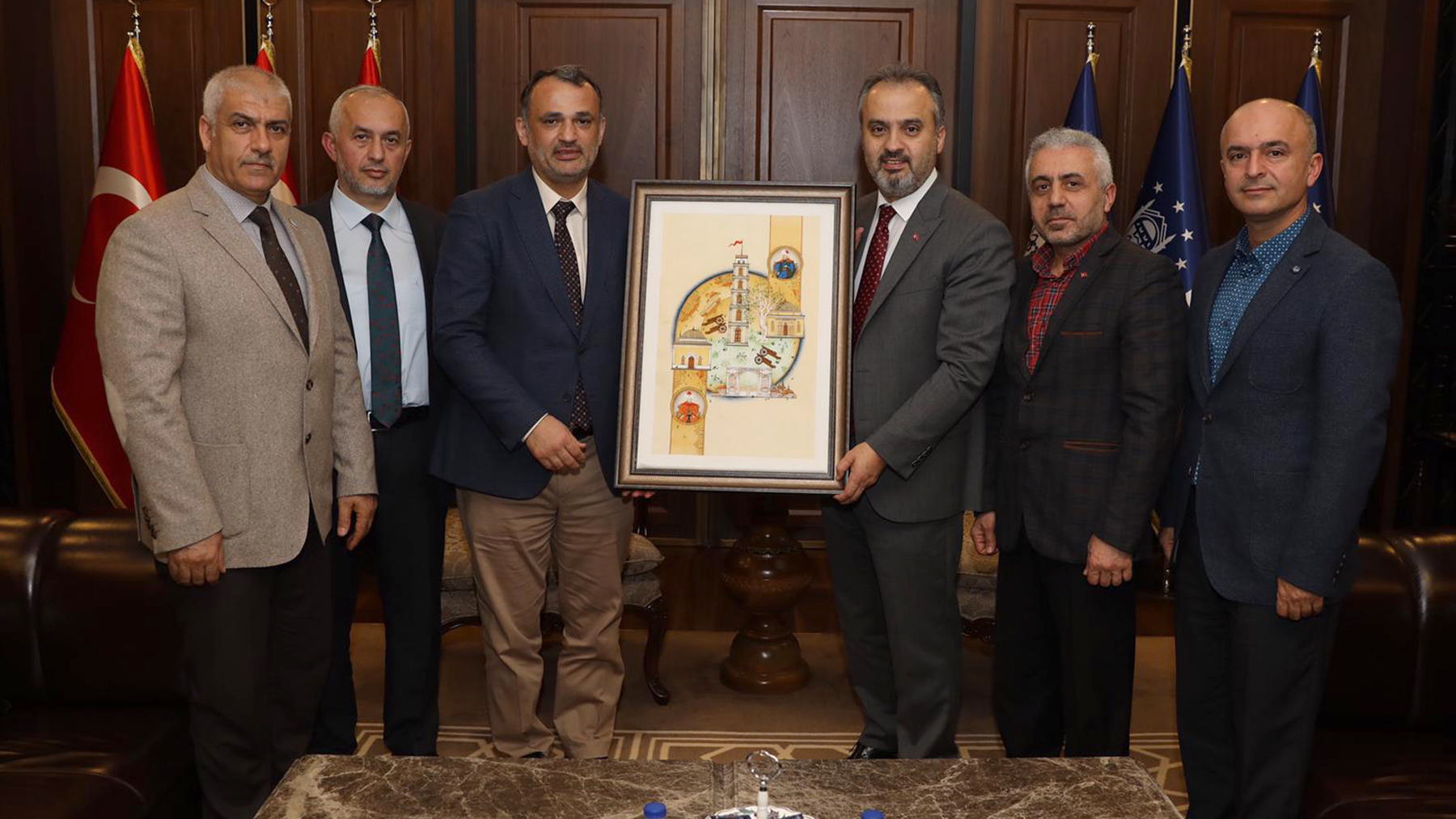 Başkan Esat Delihasan'dan Alinur Aktaş'a ziyaret