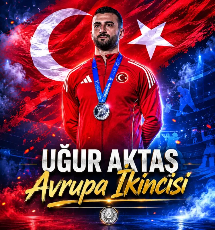UĞUR AKTAŞ AVRUPA İKİNCİSİ