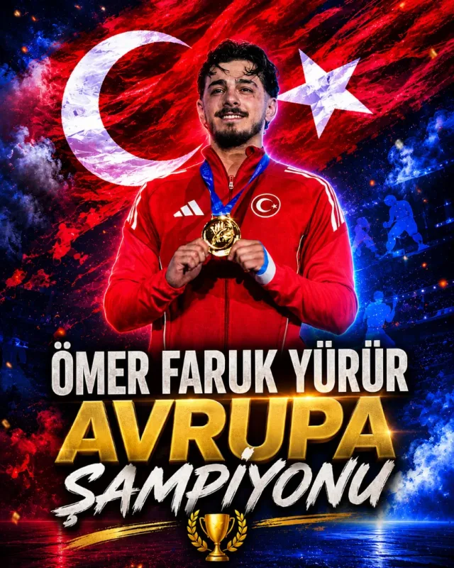 ÖMER FARUK YÜRÜR AVRUPA ŞAMPİYONU